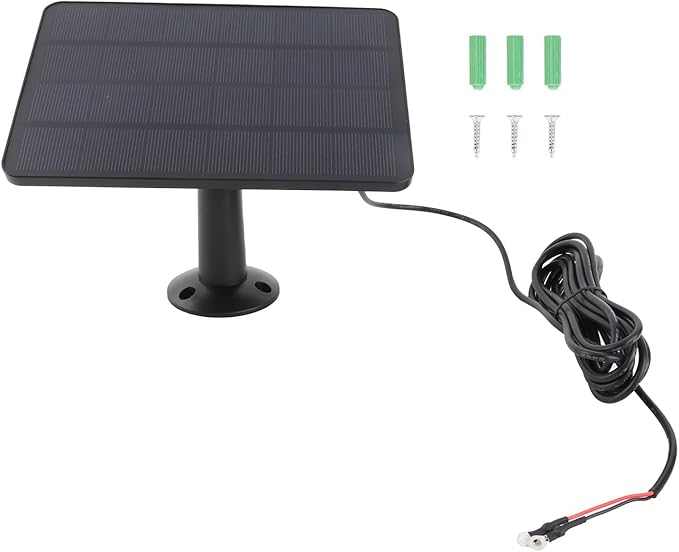 Solar Panel for Ring Doorbell 10W Solar Charger IP66 Waterproof 360° Adjustable for Doorbell 2K Camera Video Doorbell 2 (Not for 2nd) Doorbell 3 Video Doorbell 3+ Doorbell 4 Plus