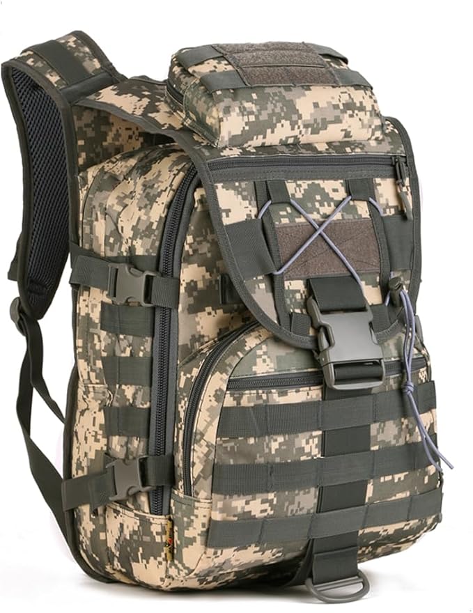 40L Tactical Military BackpackMOLLE Hunting Backpack/Fishing Rucksack/Laptop Bag/Assault Pack for Hiking Camping Hiking Travel