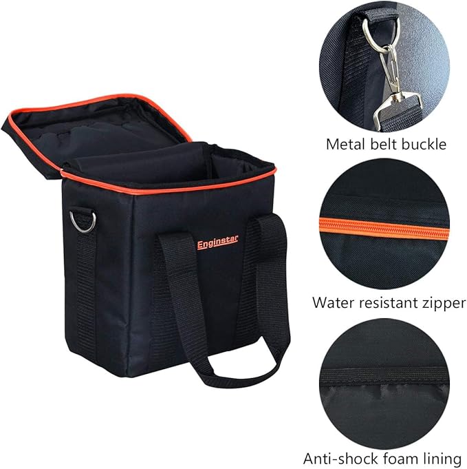 EnginStar Carrying Case Storage box 300W Power StationTravel Business Lunch Bag Shockproof Universal Compatible for Portable Power Station Picnic Camping Wild Fishing Hunting