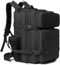 Outdoor Sports Pack Hiking Bag Rucksack Knapsack Combat Camouflage Tactical Backpack - Black