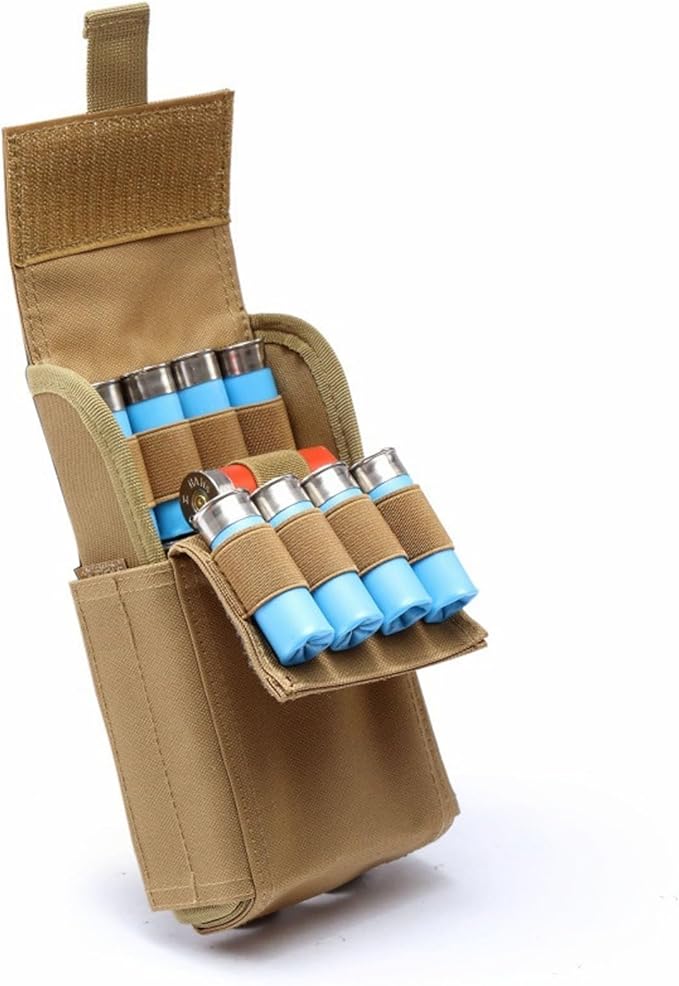 25 Rounds Outdoor Military Tactical Bullet Bag Molle Ammo Shot Shell Carrier Pouch for 12G Sub Bullet