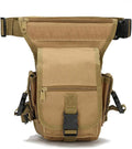 Outdoor Sports Hiking Versipack Camouflage Bag Tactical Leg Pack - Tan