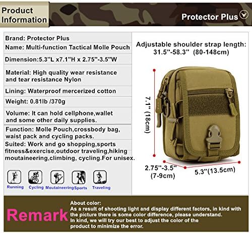 UNISTRENGH Tactical MOLLE Phone Magazine Pouch Military Small Belt Pouches Sling Chest Daypack Shoulder Bag Gear Duty Pack for Outdoor Hunting Vest Backpack