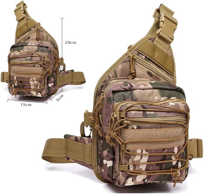 Outdoor Sports Hiking Sling Bag Shoulder Pack Camouflage Tactical Molle Chest Bag