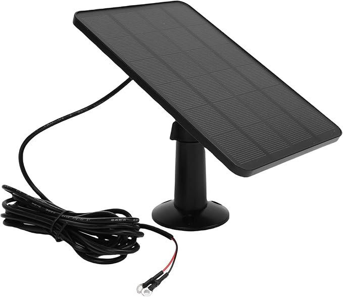 Solar Panel for Security Camera Outdoor 10W Video Doorbell Solar Panel Charger for Nest for Doorbell 2K 2 3 IP66 Water Proof 360° Adjustable Bracket (CSP4W-)