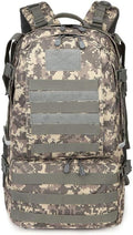 Outdoor Sports Pack Hiking Bag Tactical Rucksack Camo Knapsack Combat Camouflage Tactical Molle 40L Backpack - ACU