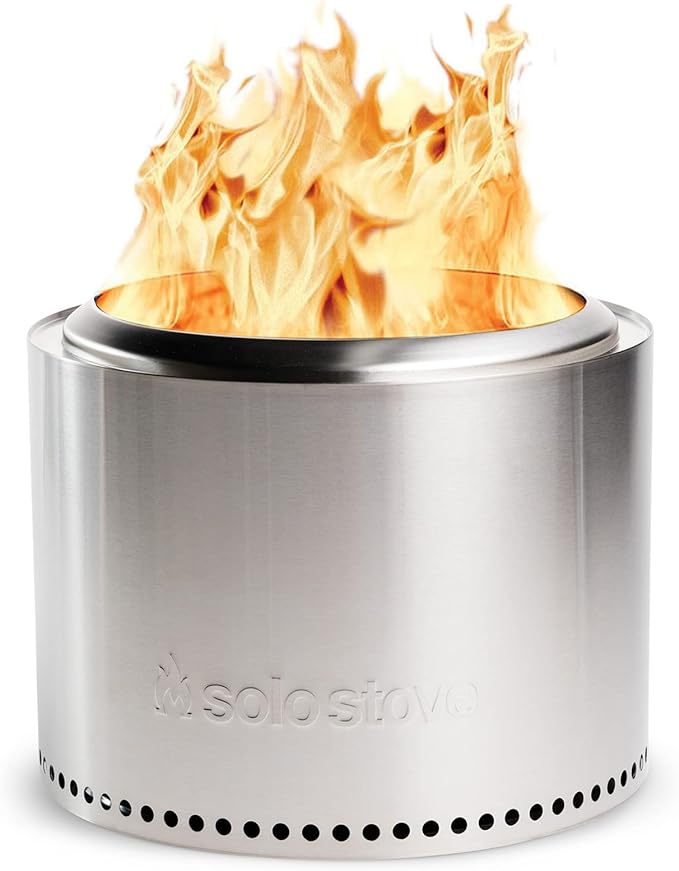 Solo Stove Bonfire 19.5 Smokeless Fire Pit with Removable Ash Pan | Portable Outdoor Fire Pit | Stainless Steel - Wood Burning Lightweight Fireplace | Ideal for 4-6 People 20 lbs