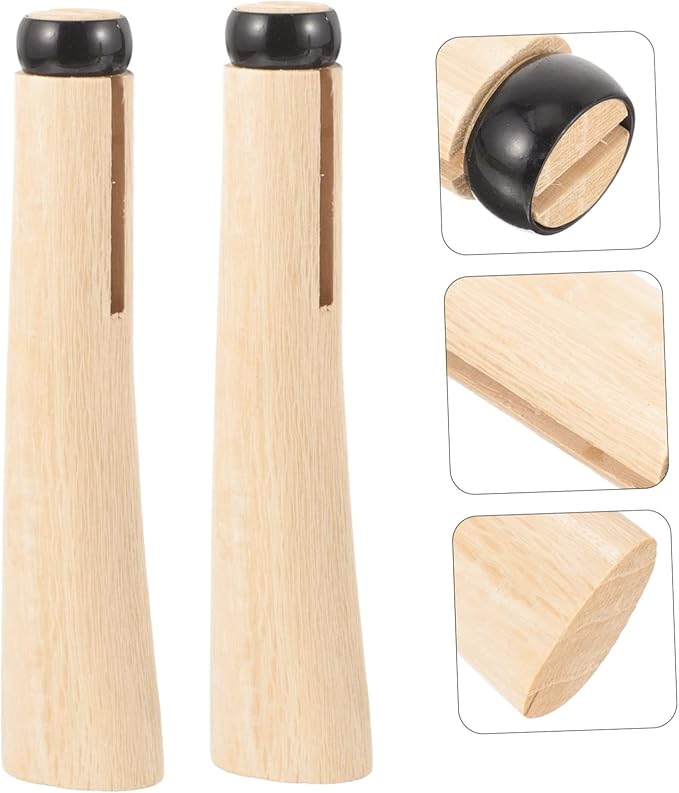 VICASKY 2set Wooden Axe Handle Replacement Durable Wood Axe Grip Comfortable Ergonomic Design for Easy Installation for Camping and Woodworking