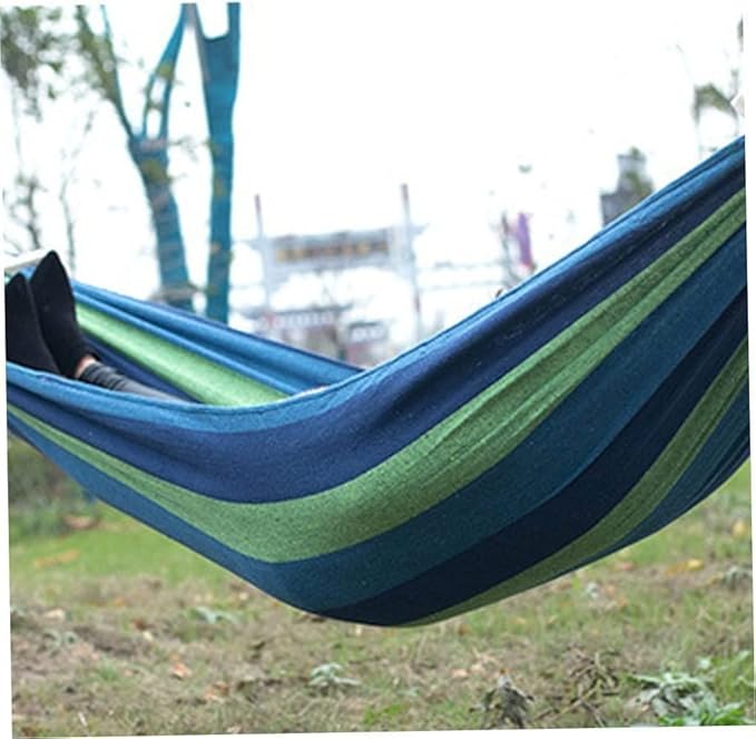Canvas Fabric Hammock Indoor Portable Hanging Camping Hammock Swing Chair Home Bedroom Travel Hammock Lazy Chair