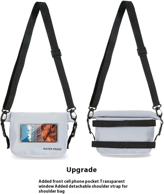 Large Capacity Lightweight PVC Dry Bag Casual Crossbody Bags for Hiking Beach Trip and Water Sports Gears Protecting Camping Dry Bag