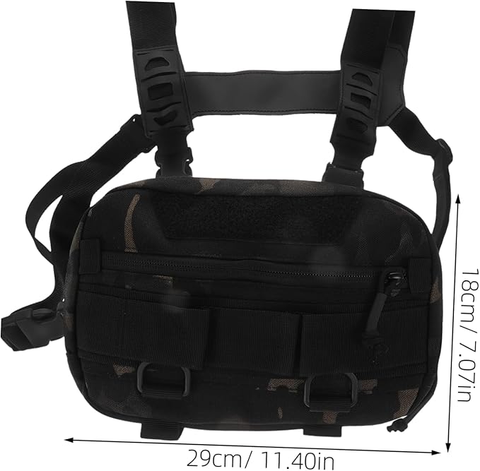 Gatuida Men Chest Pack Versatile Chest Bag for Workouts Multifunctional Storage for Phones Keys for Outdoor Activities Casual Use