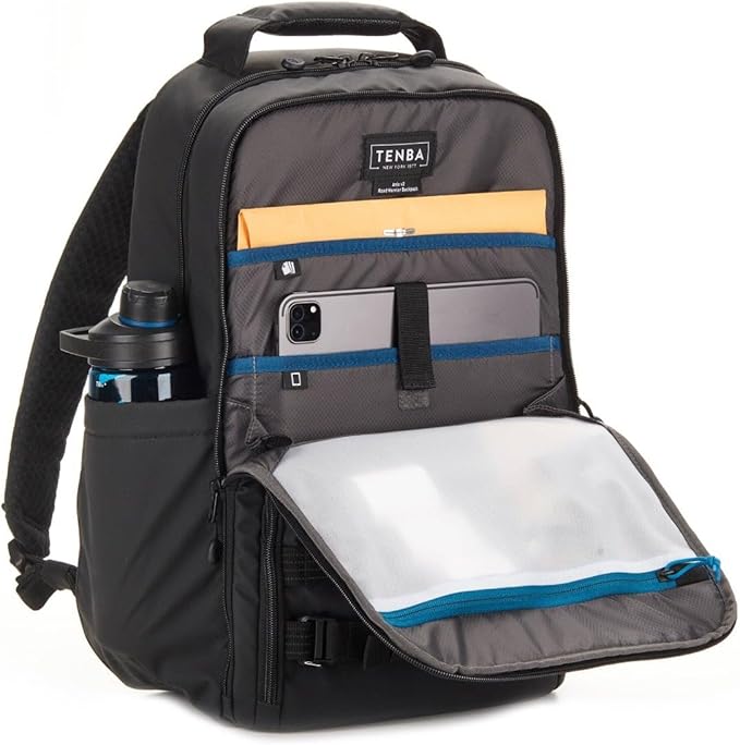 Tenba Axis v2 16L RoadWarrior Camera/Briefcase Backpack for DSLR and Mirrorless cameras plus a 16-inch Laptop – Black (637-764)