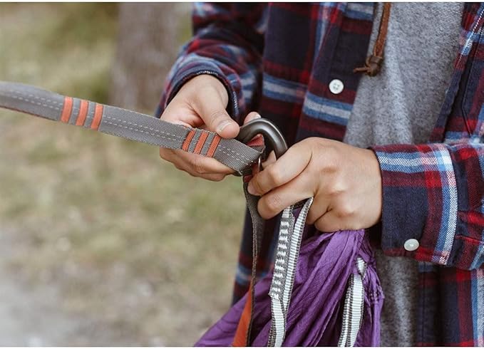 KAMMOK: Python 15' Tree Friendly Hammock Straps | Woven No-Stretch Knotless Durable Holds up to 500lbs (Lightweight for Hiking Camping Backpacking) Set of 2 w/Stuff Sack