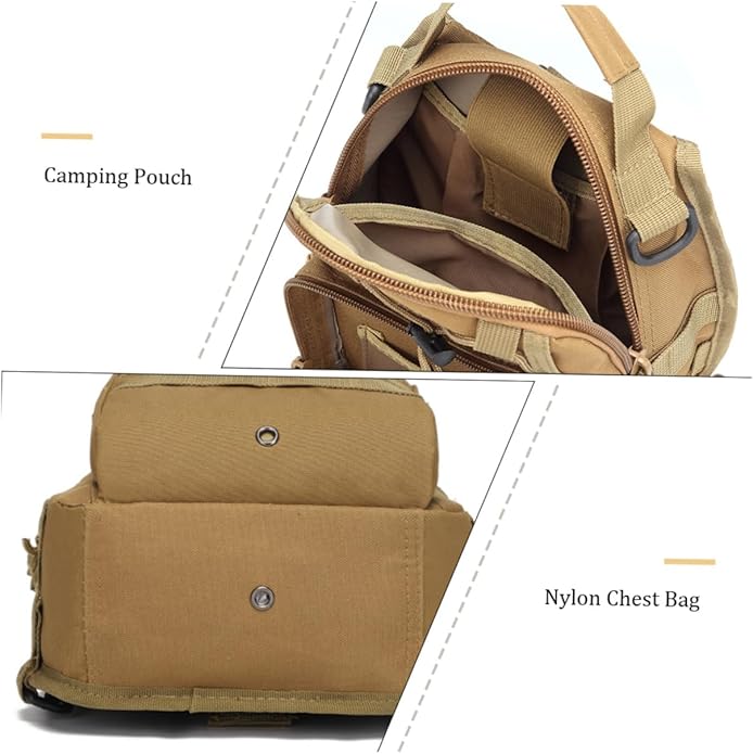 LIFKOME Chest Bag Chest Rig Chest Bag Hands Travel Organizer Pouch Shoulder Bag for Men Travelling