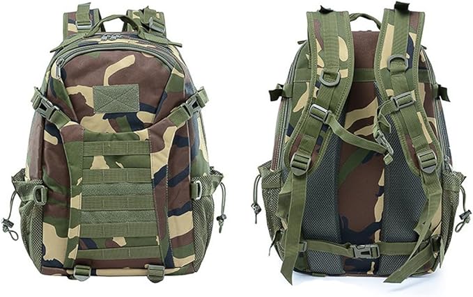 Military Tactical Backpack for Men and Women 30L Small Assault Pack Bag Rucksack with Molle System (Jungle Camouflage)