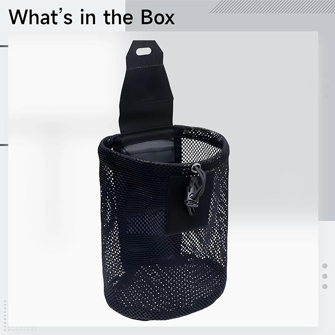 Mesh Dump Pouch Foldable Drawstring Recovery Bag For Outdoor Lightweight Nylon Waist Bag For Hunting Saddle Accessories