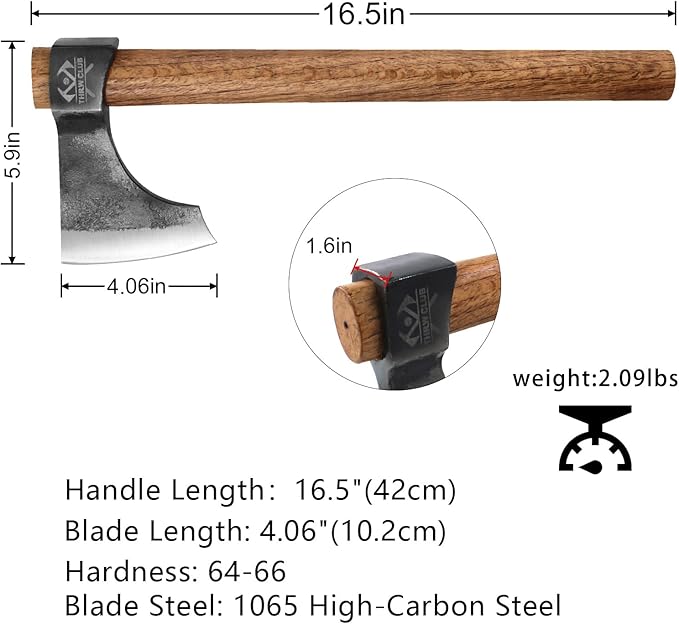 3 Pack Competition Throwing Axe 3 Pack 16.5 Throwing Tomahawk with 1065 High Carbon Steel &amp Hickory Wood Handle Perfect for Axe Throwiing Game Competition and Recreation Gift for Men