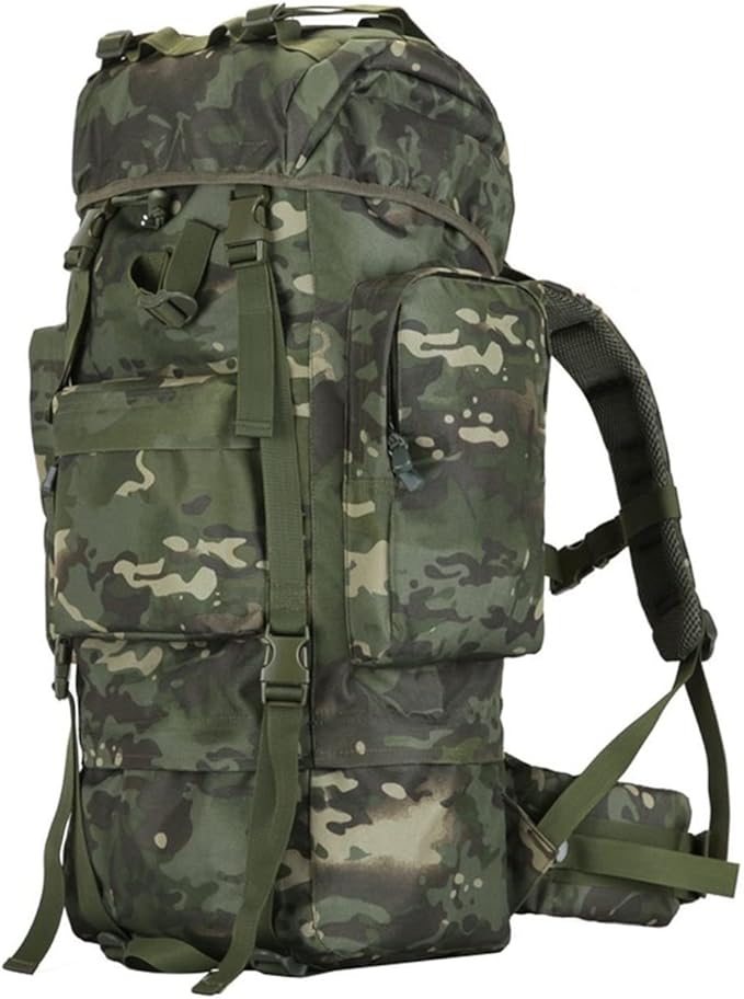 Hiking Backpack - Waterproof Backpack 100L Outdoor Mountaineering Bag Men and Women Travel Bag Large Capacity Tactical Mountain Travel Rucksack (Color : A Size : 100L)
