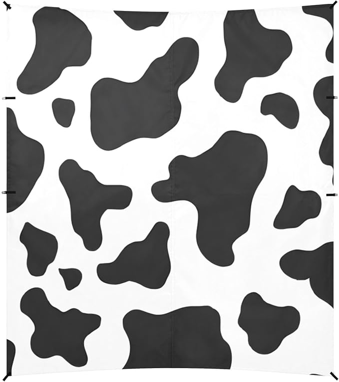 ALAZA Cow Pattern Beach Tent Sun Shelter Portable Canopy Sunshade for Outdoor Camping Picnics Backyard Fun 10x9 ft