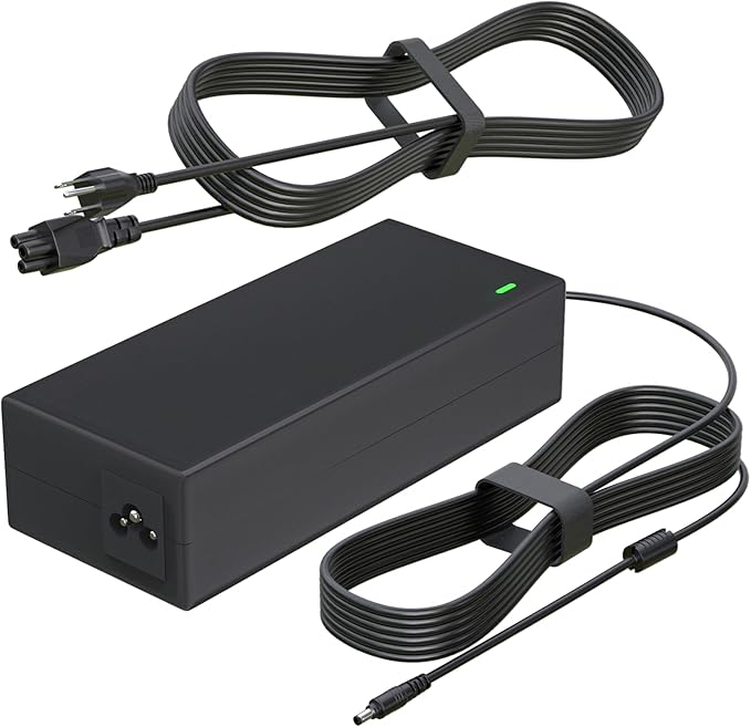 24V 90W AC Adapter Charger for Jackery Portable Power Station Explorer 160 240 300 500 550 and E300 E500 E550 Solar Generator 167Wh 240Wh 293Wh 518Wh Lithium Battery Charging Cord