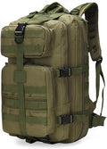 Military Tactical Backpack 3 Day Assault Pack Army Molle Bag Backpacks Rucksack 35L (Military Green)