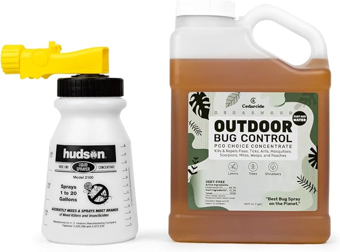 Cedarcide PCO Choice 4 Gallon Case Outdoor Cedar Oil Concentrate Kills &amp Repels Fleas and Ticks