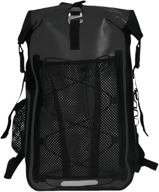 Generic Waterproof Backpack Kayak Dry Bag Backpack Waterproof 30L Lightweight Roll Top Dry Bag for Boating Surfing Camping (Black30L)