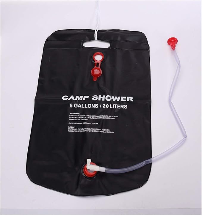 Portable (Hot Hot) Folding PVC Sports Wild Wild Cat Shower Bag Travel Bath Water Bottle Outdoor Bath Bag (Color : Black Three-Layer Strap Type) (Green Three)