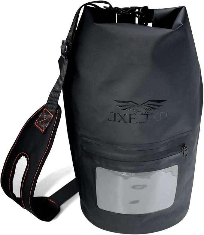 JXE JXO 15L Waterproof Faraday Dry Bag for Electronic Device Security | Military-Grade EMP &amp RFID Signal Blocking Anti-Tracking &amp Hacking Protection Data Privacy Shield for Mobile Devices （M