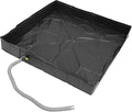 Luocute Upgraded Portable Shower Pan 41 X 41 X 6 Inches with 1m Drain Pipe Foldable Camping Shower Base Floor with Retaining Rings for Camping RV Outdoor Indoor