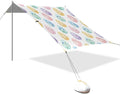 xigua Easter Egg Beach Tent Sun Shelter with Carrying Bag - Silver Coated Oxford Fabric Beach Canopy for Beach Camping Fishing - Includes Windproof Ropes Sandbags &amp Stakes