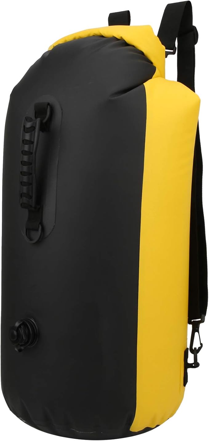 60l Dry Bag Double Air Nozzle Water Proof Backpack Electrostatic Adsorption Dry Storage Bag Backpack with Shoulder Strap for Travel Swimming Boating Kayaking