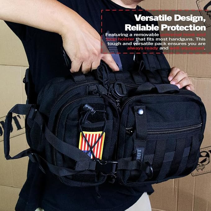 DDT Death Dealer Tactical Assassin Sling EDC Bag Color Black
