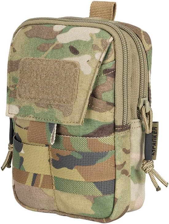 EXCELLENT ELITE SPANKER Tactical Molle EDC Pouch Nylon Belt Waist Bag Camping Hiking Organizer with Cellphone Holster for iPhone 12Pro 12 11ProMax XsMax XR XS X 8Plus 8 7 6 Samsung Galaxy Note 9 S9
