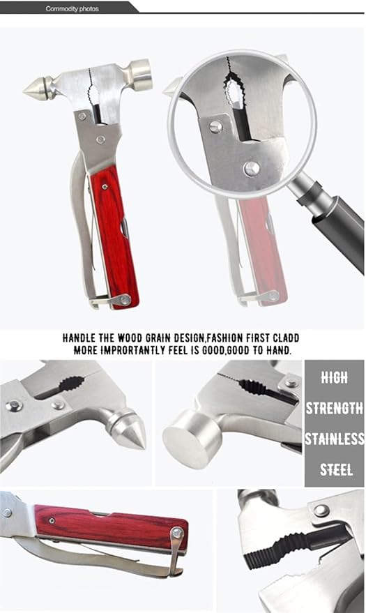 Stainless Steel Multipurpose Tool Kit Portable &amp Heavy Duty Light Weight &amp Durable Pocket Multi Tool Kit Suitable as Camping Multitool Emergency Pocket Tools
