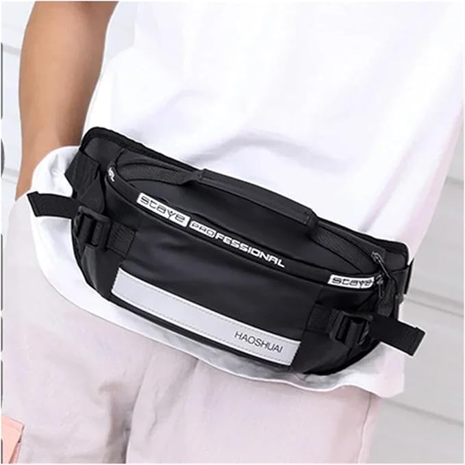 2025 Large Capacity Anti-theft Male Belt Close-Fitting Waist Bags Multi-Functional Shoulder Bag Men Nylon Chest Pack(Blue)