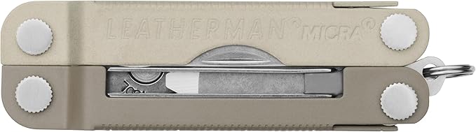 LEATHERMAN Micra Keychain Multi-tool with Grooming Tools Mini Pocketknife for Everyday Carry (EDC) Hobbies &amp Outdoors Built in the USA Winter Fog