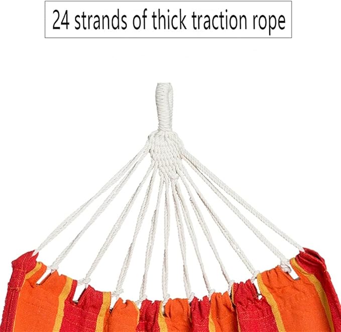Portable Hammock Portable Outdoor Camping Hammock Thick sail Single Hammock Slope flip Indoor Home for Backpacking Beach