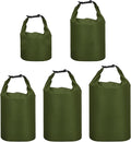 PATIKIL Waterproof Dry Bags 5 Pack Portable Dry Sack Roll Top Bag Lightweight Dry Storage Bag for Gym Kayaking Hiking Swimming Camping Green (1.5L 2.5L 3.5L 4.5L 6L)