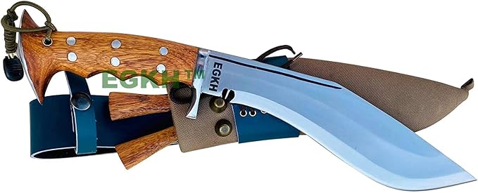 Genuine Hand Forged Kukri 10 Inch Blade Authentic British Nepali Military Iraqi Operation Gripper Blocker Handle Khukuri Veteran Khukuri House in Nepal