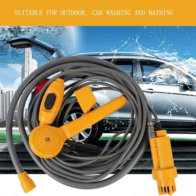 High Pressure Washer Short Gun 1 Set Outdoor Car Shower Rain Shower Car Motorcycle Car Washer Portable Outdoor Handheld Camping Shower