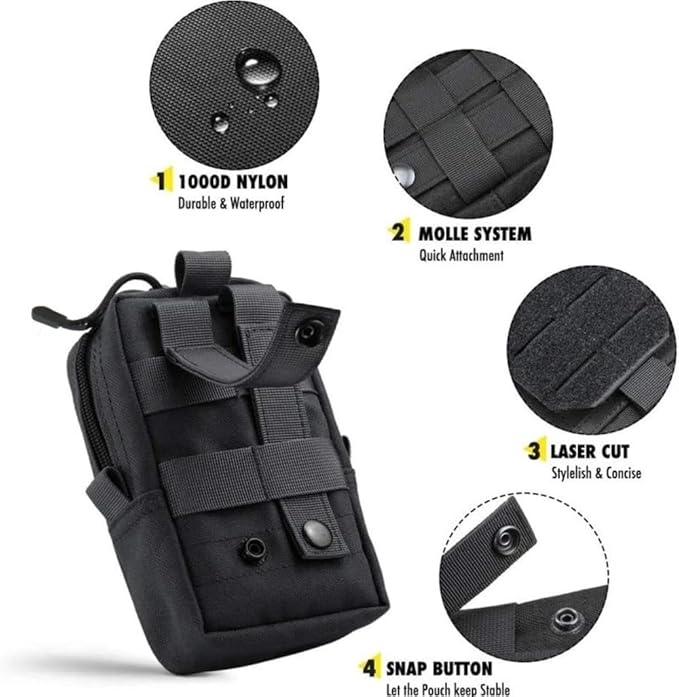 Outdoor Sports Multifunctional Medical Storage Waist Pack Tactical Camouflage Cell Phone Pouch Coin Pouch Molle Accessory Bag
