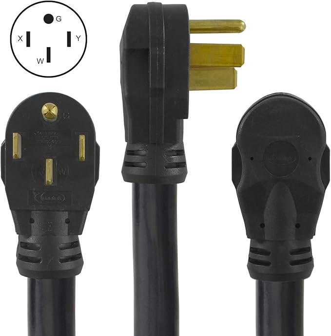 Conntek 1450SS2-25 50 Amp Temp Power Generator Cord 25-Feet Black