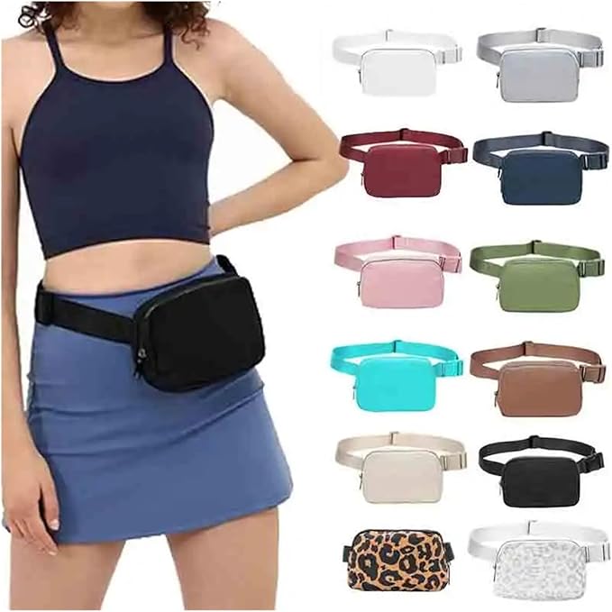 2025 Women Waist Bag Zipper Fanny Pack Chest Bag Outdoor Sports Crossbody Shoulder Bag Casual Travel Female Money Pouch(09)