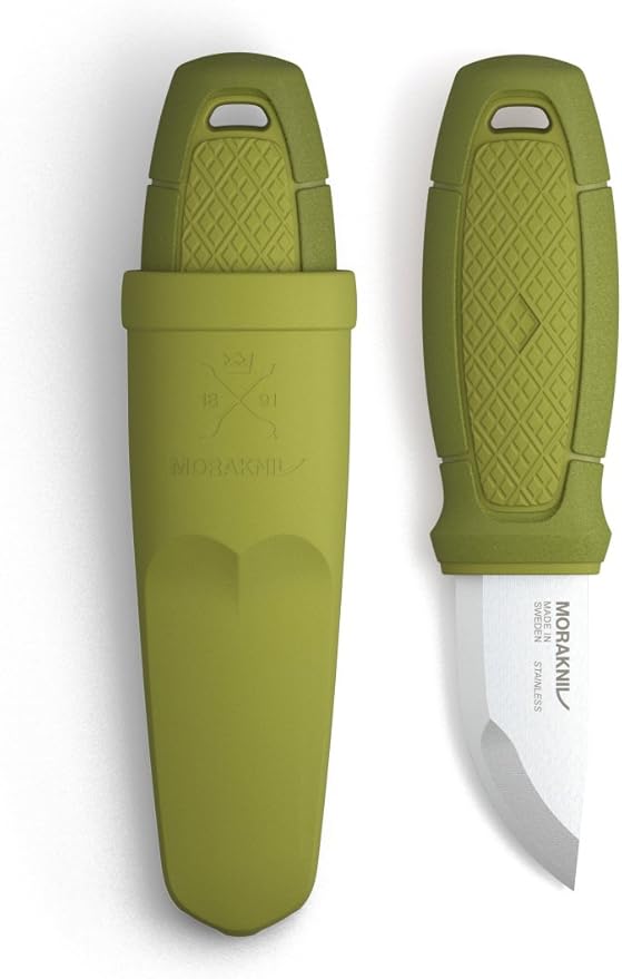 Morakniv Eldris Fixed-Blade Pocket-Sized Knife with Sandvik Stainless Steel Blade and Plastic Sheath 2.2-Inch.