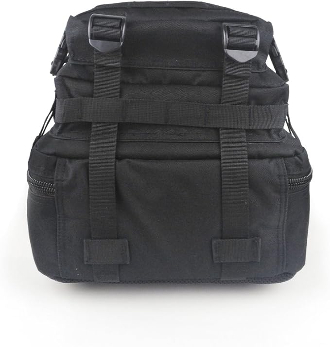 Small Tactical Backpack Waterproof Army Molle Assault Pack Bug Out Survival Bag Backpacking Rucksacks for Outdoor Sport Hunting Hiking Camping Trekking Traveling Black
