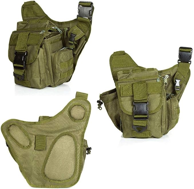 Sunnystacticalgear Outdoor Sports Hiking Sling Bag Shoulder Gear Pack Chest Range Bag Molle Camouflage Tactical Versipack -Russian Camo
