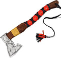 Splitting Axe Camping Chopping Hatchet Viking Tomahawk Battle Hunting Outdoor Solid Wood Handle 5002