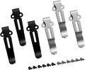 6 packs-Deep Carry Pocket Clip Compatible with Benchmade Bugout 535 &amp Most Models - Stainless Steel with 8 Screws