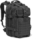 REEBOW GEAR Tactical Backpack for Men Army Molle Military Style Assault Pack Bug Bag Backpacks Daypack (34L Black)